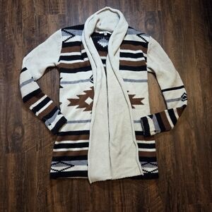 BB Dakota Cream and Black Knit Sweater Wool BL